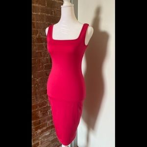 Hot Pink Body-Con Party Dress